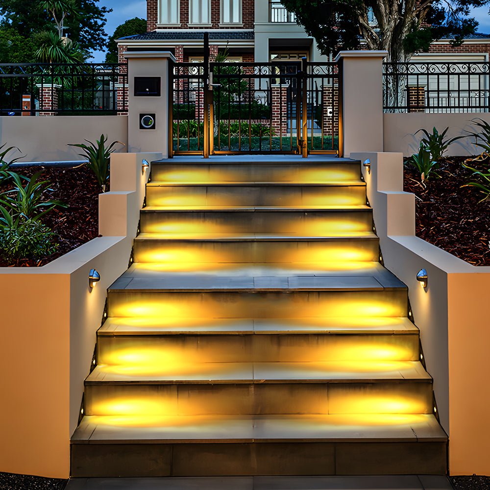 Feda Triangular Black Aluminum LED Deck and Step Light