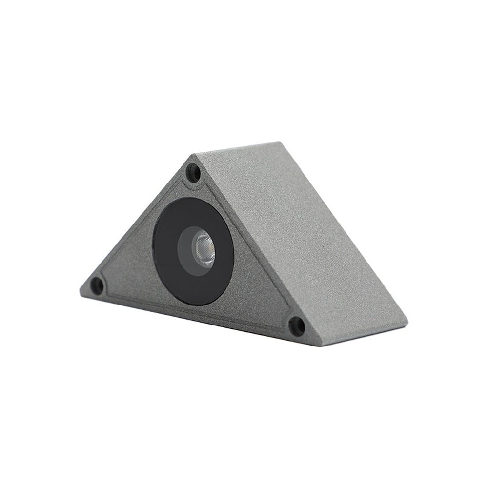 Feda Triangular Black Aluminum LED Deck and Step Light