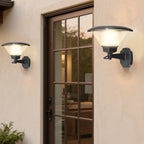 Norri Black Aluminum LED Outdoor Wall Sconce With Cone Shade