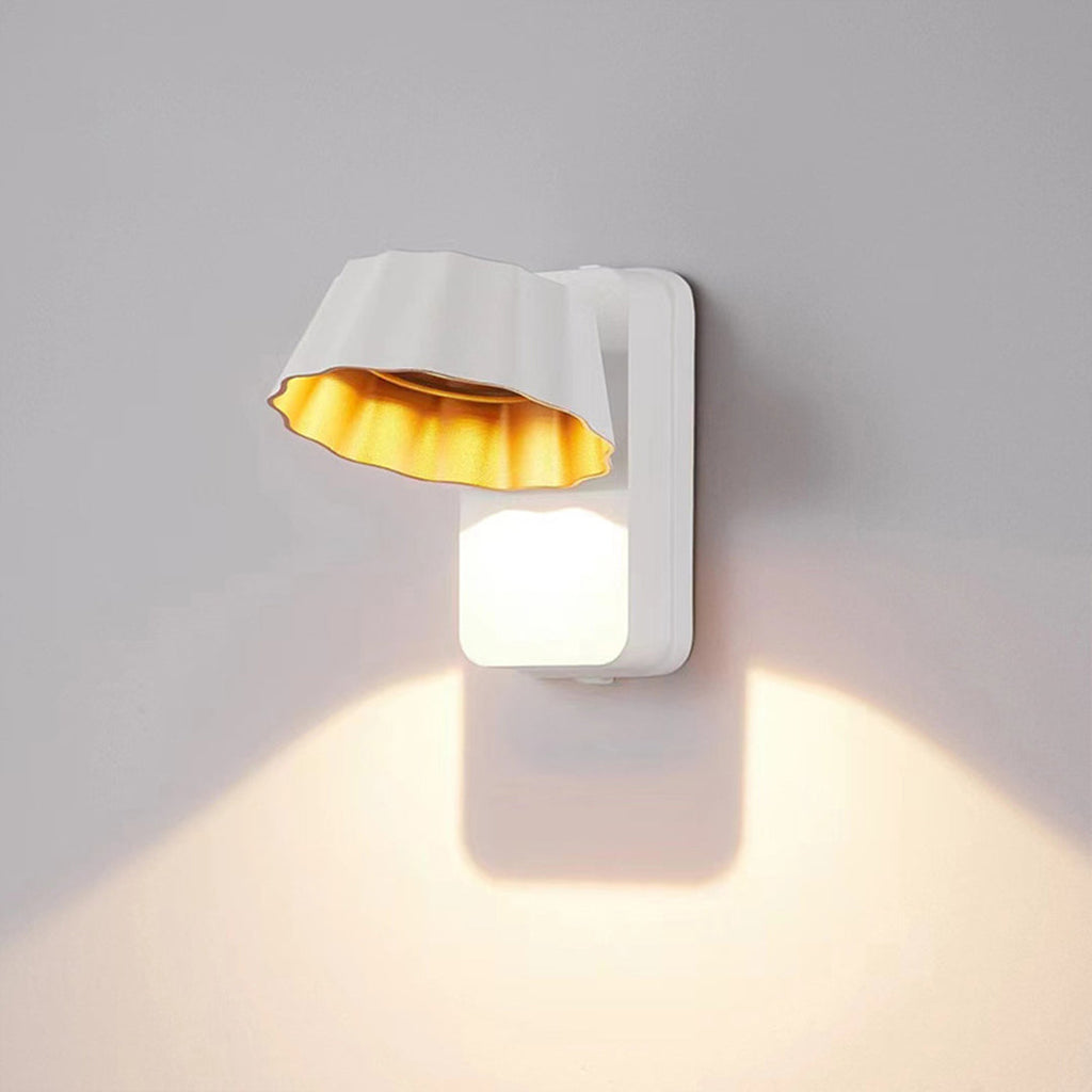 Adjustable Modern Outdoor Wall Sconce, Die-Cast Aluminum, 180° LED