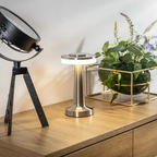 Wireless Table Lamp, Retro Bar Design, Dimmable USB-C LED